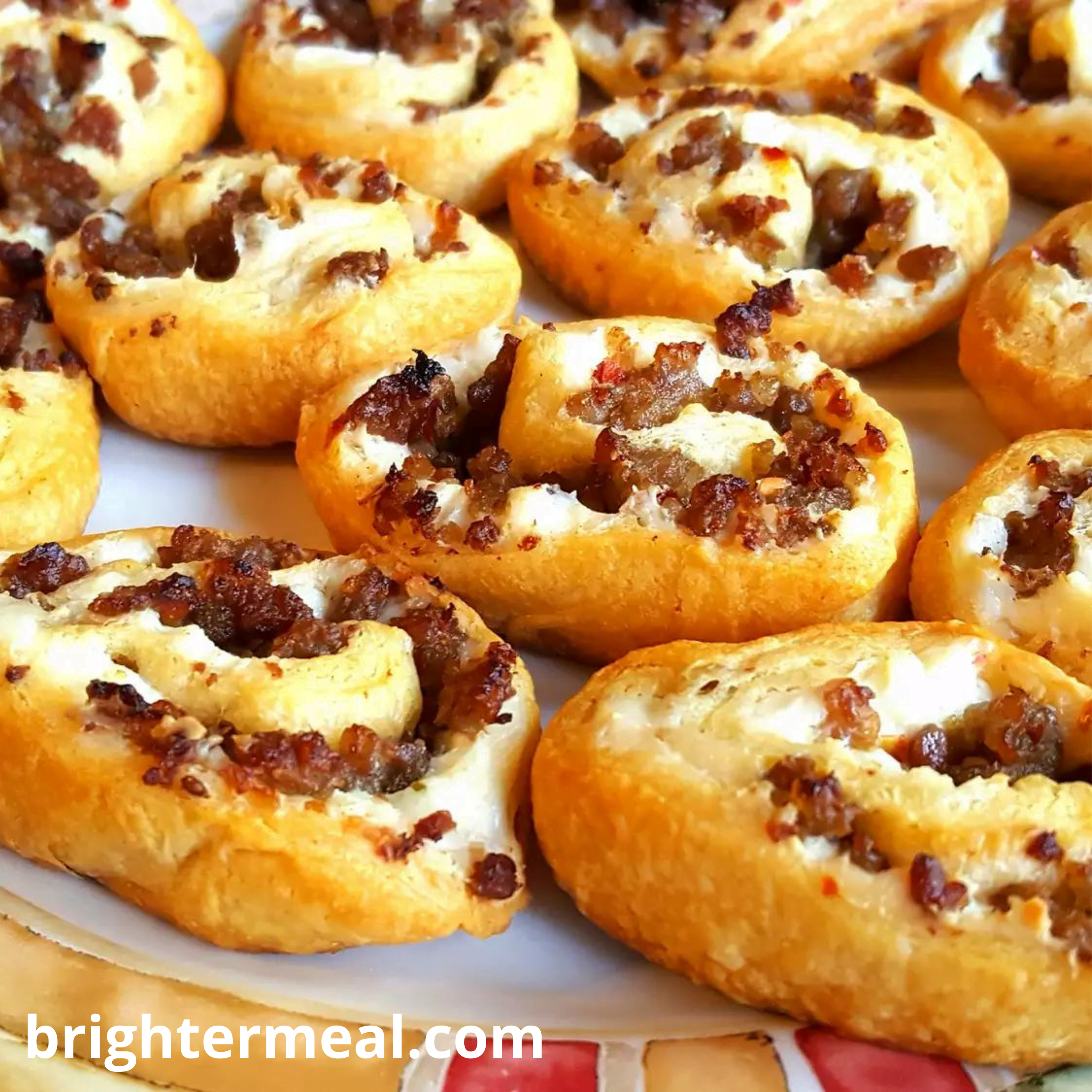 Sausage and Cream Cheese Pinwheels