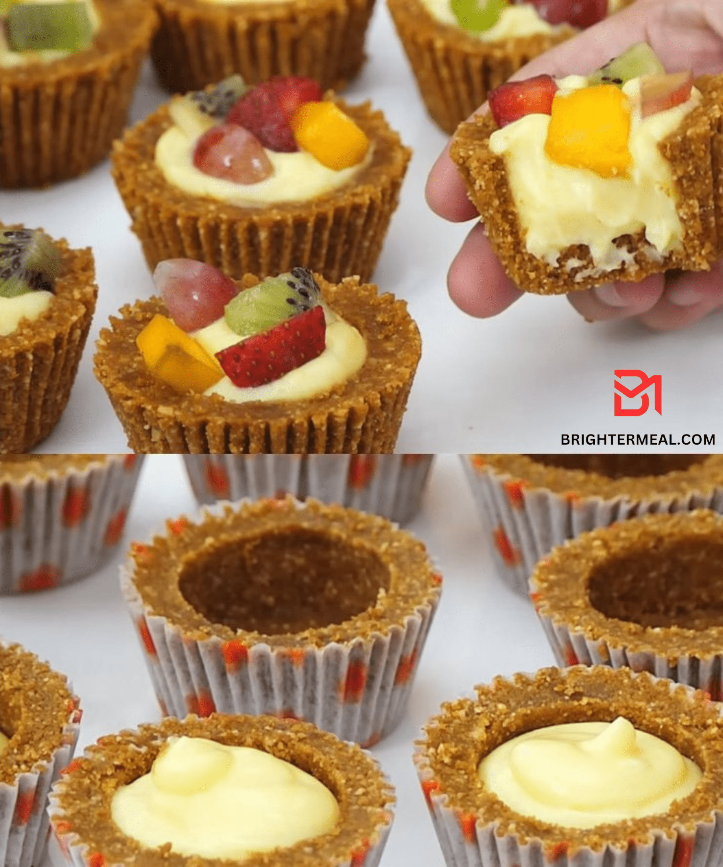 Chilled Fruit Custard Cups