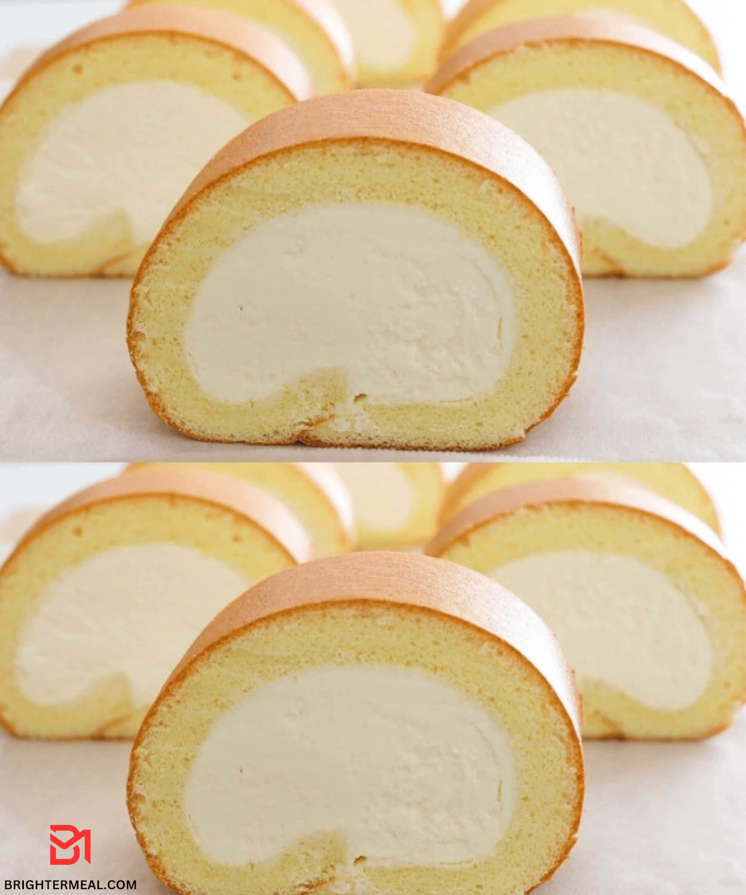 Homemade Creamy Cake Roll