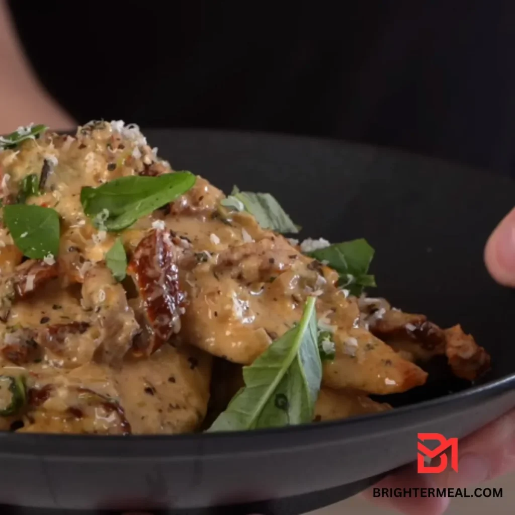 The red pepper flakes add a subtle kick, while the fresh basil provides a fragrant finish.