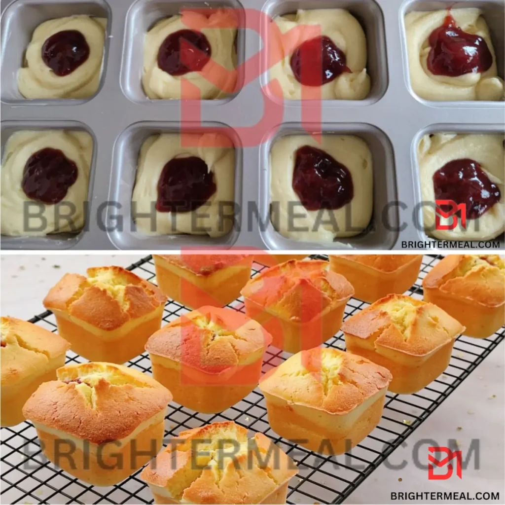 Mini Strawberry Runny Cake