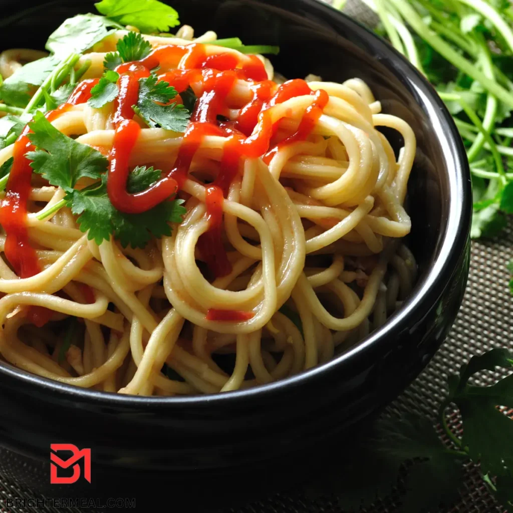 Stir-fried Veggie Lo Mein featuring a medley of crisp vegetables and tender noodles.