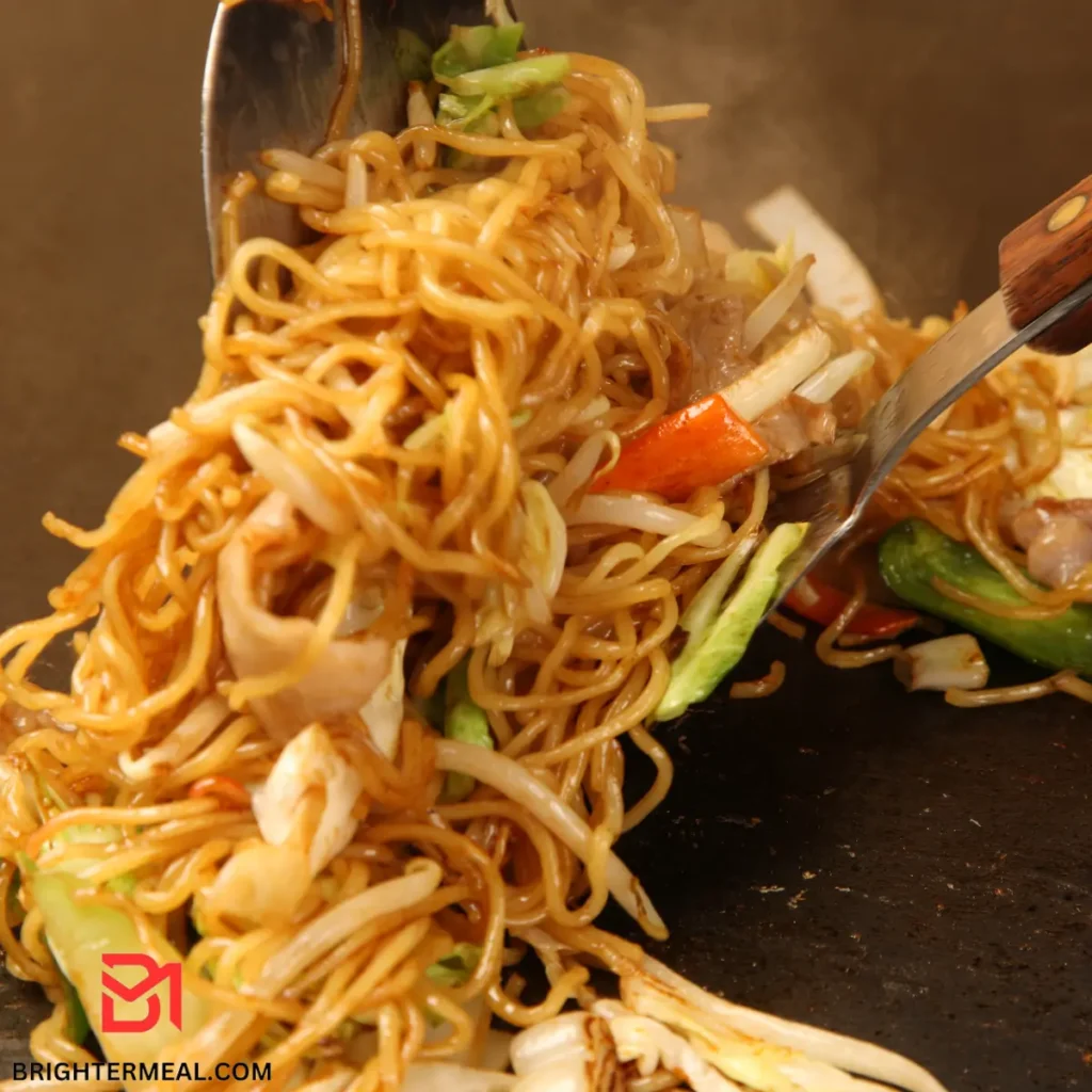 Quick and delicious one-pan Yakisoba recipe.