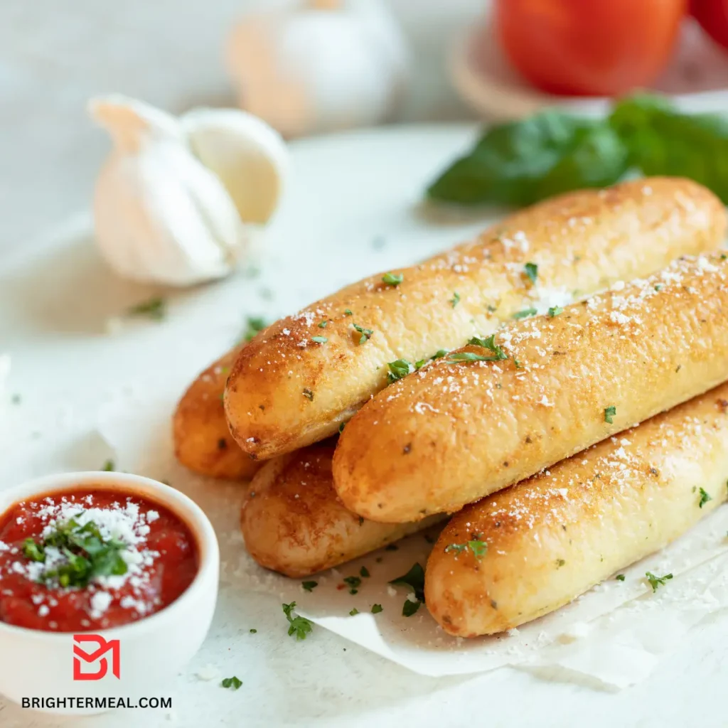 asty homemade breadsticks, ready to accompany your meal.