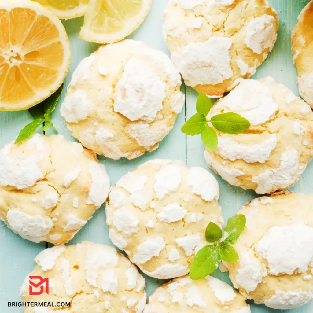 Freshly baked citrus-infused cookies cooling on a rack
