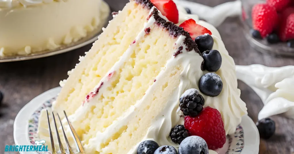 Decorating Chantilly cake with fruits
