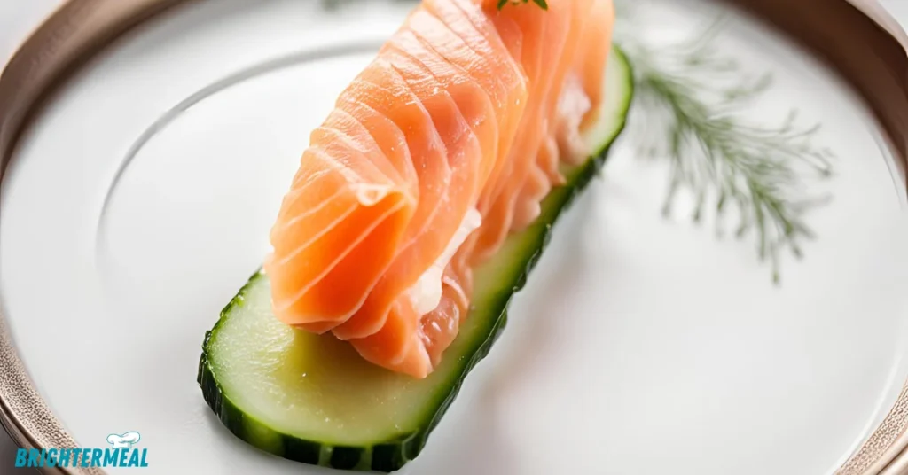 the combination of smoked salmon and cucumber is a classic for a reason.