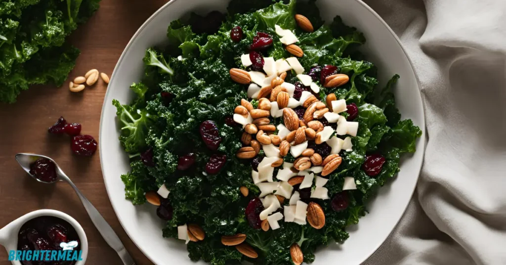 Dried cherries added to the salad mix.