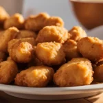Golden Chick fil A nuggets frying in hot oil