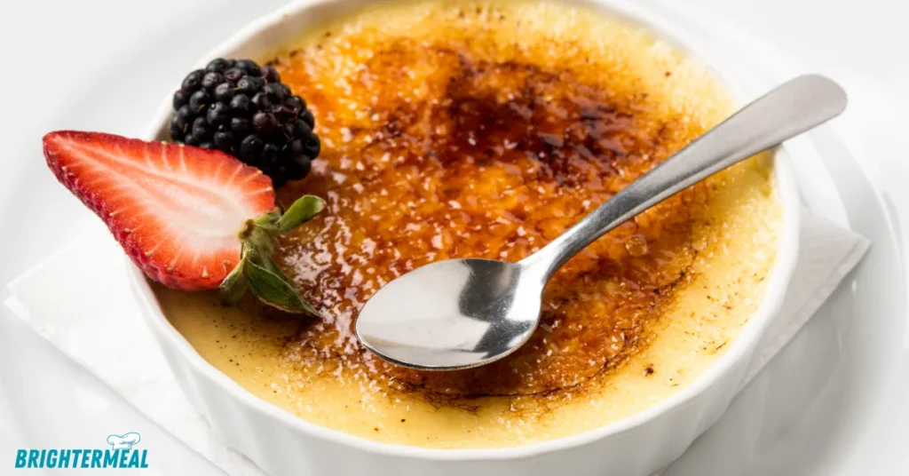 Crab Brulee recipe pairs well with a fresh green salad, crusty bread, or roasted vegetables. Serve it as a starter, or make it the star of your meal alongside a light side.