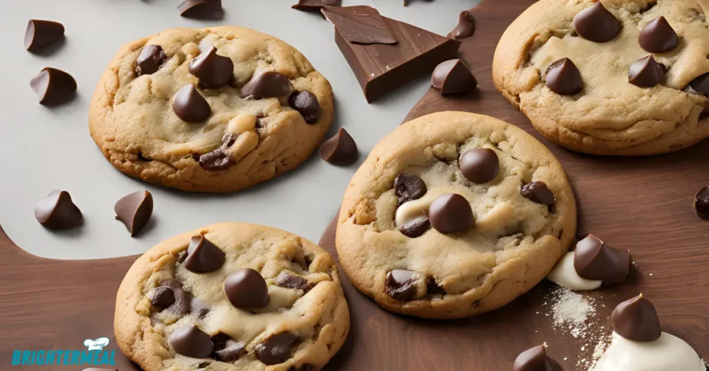 Ingredients for Ghirardelli Chocolate Chip Cookie Recipe on a table
