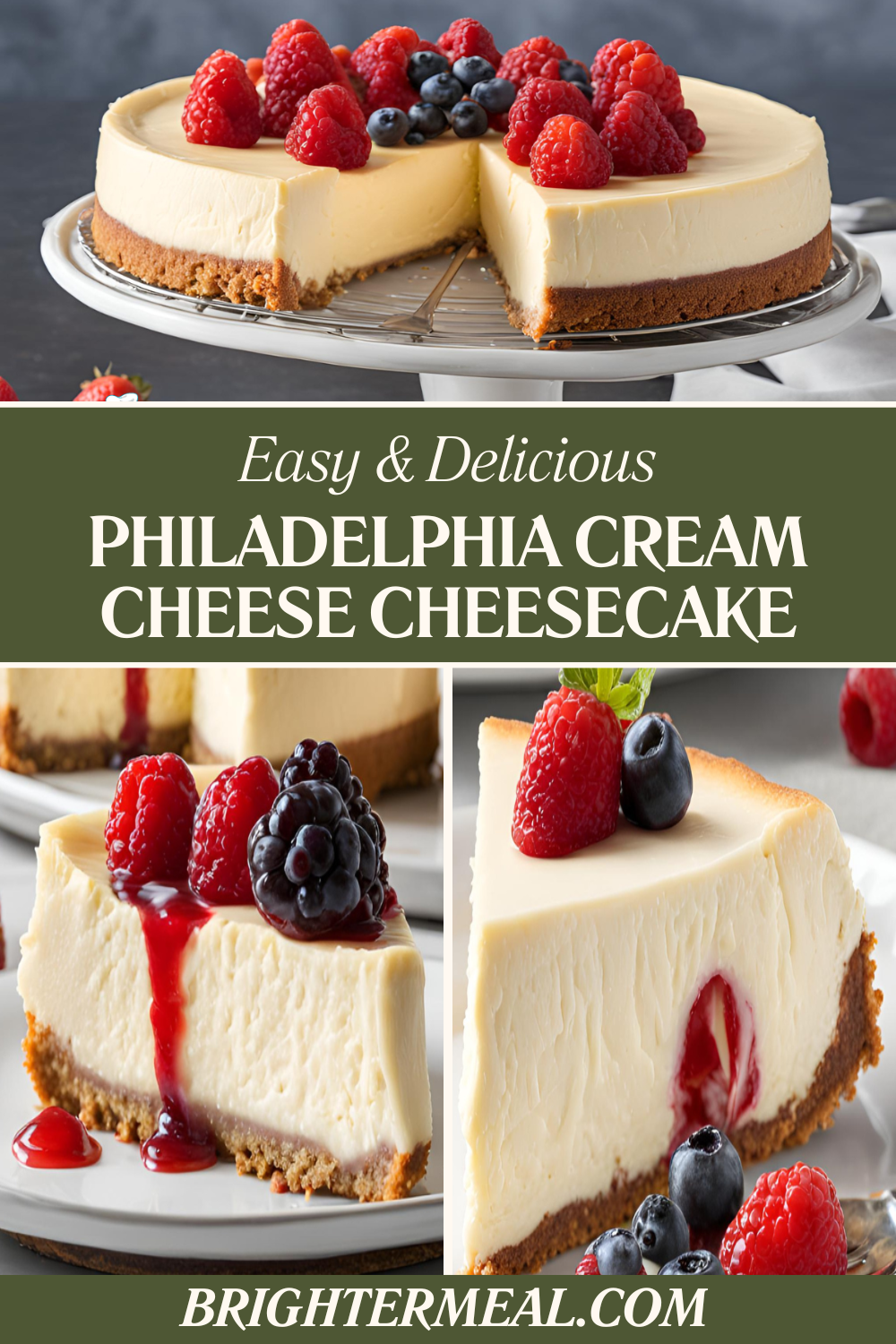 Philadelphia Cream Cheese Cheesecake Recipe