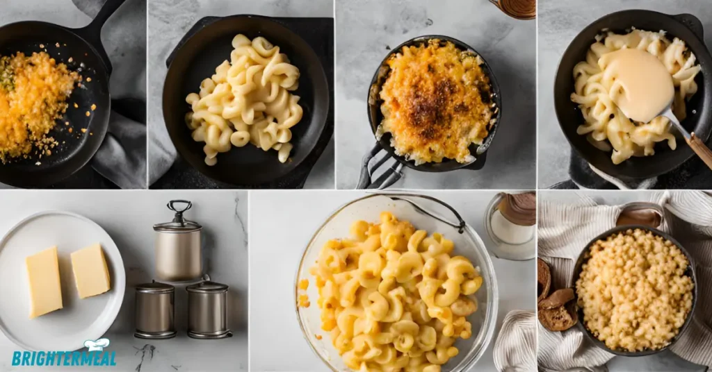 Cheddar, gouda, and mozzarella cheese used for making creamy smoked mac and cheese.