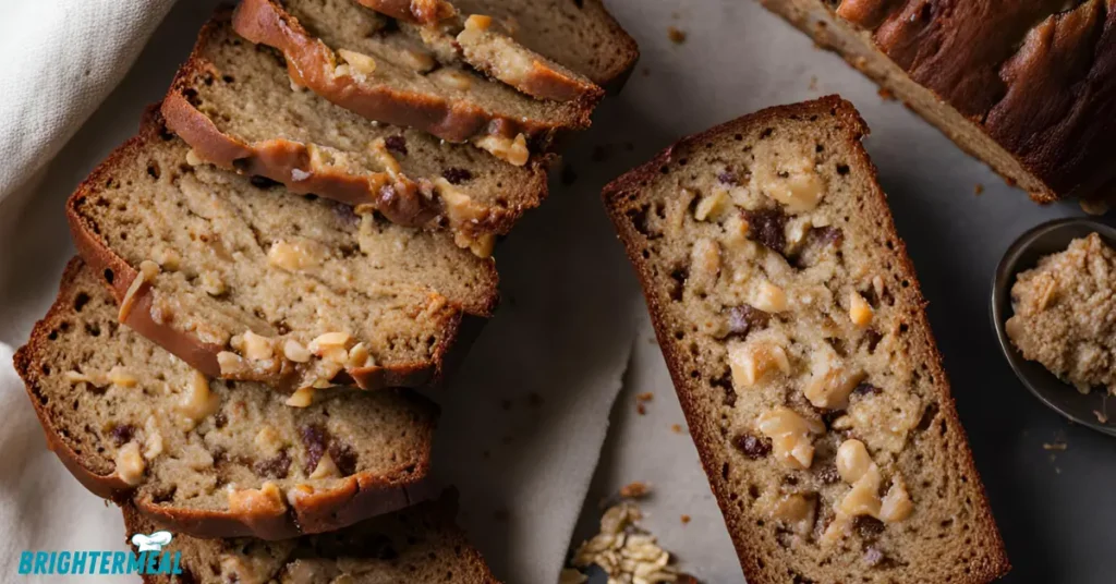 A slice of Starbucks Banana Bread served on a plate with a cup of coffee, creating a cozy and inviting scene.