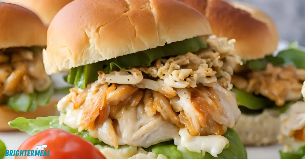 Marinated chicken being grilled for sliders