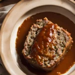 Delicious Lipton Onion Soup Meatloaf ready to serve.