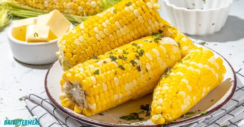 Candy corn pieces pressed onto a candy corn cob.