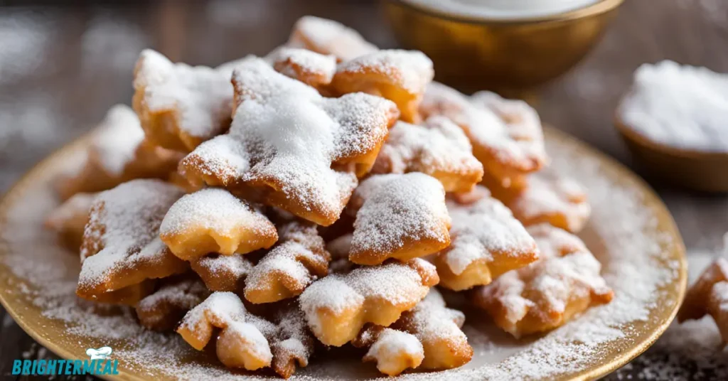 Funnel cake bites being fried in hot vegetable oil.