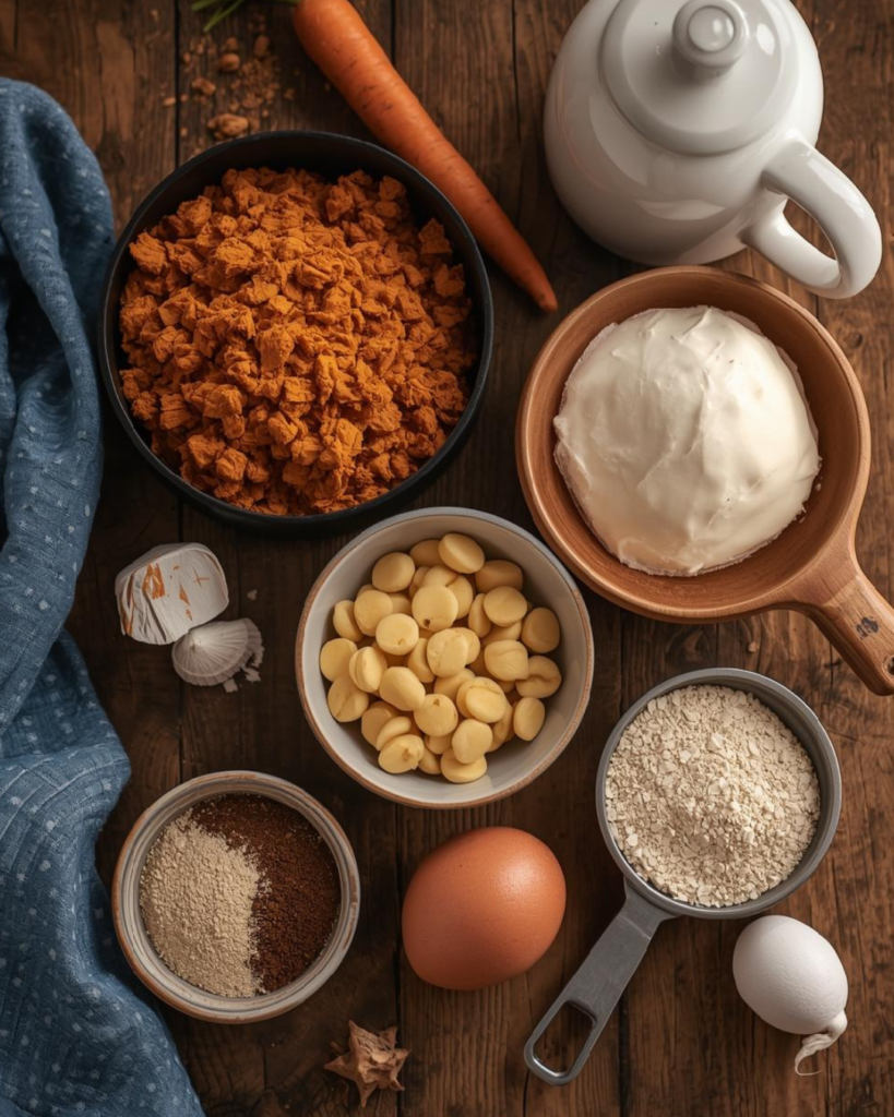 Carrot Cake Muffins ingredients